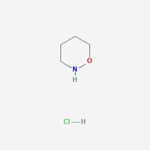 molecular formula C4H10ClNO B1316516 1,2-Oxazinane hydrochloride CAS No. 54722-74-6