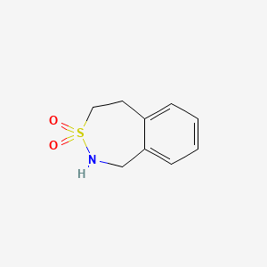 molecular formula C9H11NO2S B1316519 1,2,4,5-Tetrahydrobenzo[d][1,2]thiazepine 3,3-dioxide CAS No. 61199-71-1
