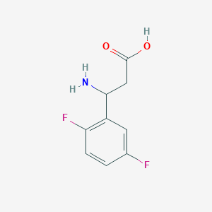 molecular formula C9H9F2NO2 B1316528 3-Amino-3-(2,5-difluorophenyl)propanoic acid CAS No. 773122-52-4