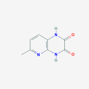 molecular formula C8H7N3O2 B131653 6-Methyl-1,4-dihydropyrido[2,3-b]pyrazine-2,3-dione CAS No. 144435-06-3