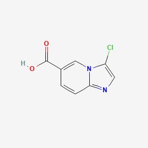 molecular formula C8H5ClN2O2 B1316566 3-Chloroimidazo[1,2-a]pyridine-6-carboxylic acid CAS No. 900019-39-8