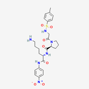 molecular formula C26H34N6O7S B1316574 Tos-gly-pro-lys-pna 