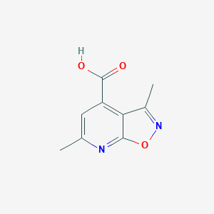 molecular formula C9H8N2O3 B1316583 3,6-Dimethylisoxazolo[5,4-b]pyridine-4-carboxylic acid CAS No. 900136-98-3