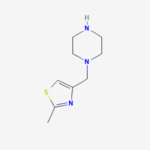 molecular formula C9H15N3S B1316587 2-Methyl-4-(piperazin-1-ylmethyl)thiazole CAS No. 880361-73-9