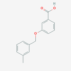 molecular formula C15H14O3 B1316595 3-[(3-Methylbenzyl)oxy]benzoic acid CAS No. 923132-86-9