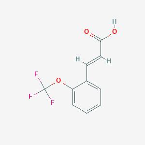 molecular formula C10H7F3O3 B1316603 (E)-3-(2-(Trifluoromethoxy)phenyl)acrylic acid CAS No. 399580-48-4