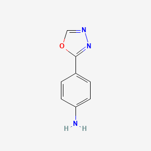 molecular formula C8H7N3O B1316604 4-(1,3,4-Oxadiazol-2-yl)aniline CAS No. 35219-13-7