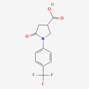 5-Oxo-1-[4-(trifluoromethyl)phenyl]pyrrolidine-3-carboxylic acid