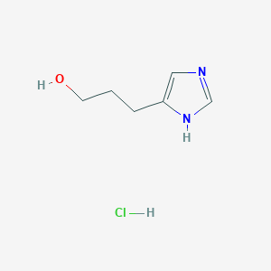 molecular formula C6H11ClN2O B131666 3-(1H-imidazol-4-yl)propan-1-ol hydrochloride CAS No. 152028-81-4