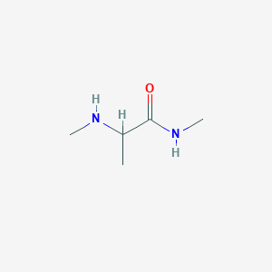 molecular formula C5H12N2O B1316675 N-methyl-2-(methylamino)propanamide CAS No. 63095-84-1