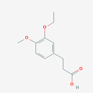 molecular formula C12H16O4 B1316699 3-(3-Ethoxy-4-methoxyphenyl)propionic acid CAS No. 31282-89-0