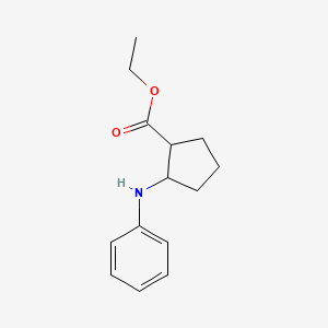 molecular formula C14H19NO2 B1316718 2-苯胺基环戊烷甲酸乙酯 CAS No. 101114-33-4