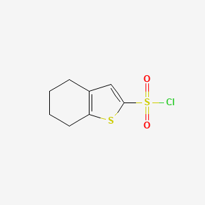 molecular formula C8H9ClO2S2 B1316721 4,5,6,7-Tetrahydro-1-benzothiophene-2-sulfonyl chloride CAS No. 128852-17-5