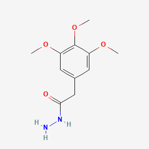 molecular formula C11H16N2O4 B1316723 2-(3,4,5-Trimethoxyphenyl)acetohydrazide CAS No. 34547-25-6