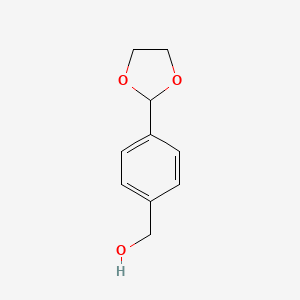 molecular formula C10H12O3 B1316727 [4-(1,3-Dioxolan-2-yl)phenyl]methanol CAS No. 142651-25-0
