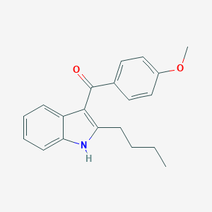 molecular formula C20H21NO2 B131673 (2-butyl-1H-indol-3-yl)-(4-methoxyphenyl)methanone CAS No. 155335-09-4