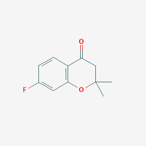 molecular formula C11H11FO2 B1316732 7-Fluoro-2,2-dimethylchroman-4-one CAS No. 111477-98-6