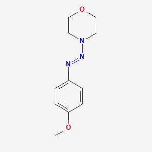 molecular formula C11H15N3O2 B1316736 4-[(4-Methoxyphenyl)azo]-morpholine CAS No. 51274-58-9