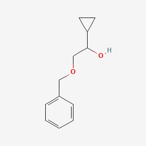molecular formula C12H16O2 B1316740 2-(Benzyloxy)-1-cyclopropylethanol CAS No. 188896-08-4