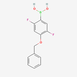 molecular formula C13H11BF2O3 B1316741 2,5-Difluoro-4-benzyloxyphenylboronic acid CAS No. 1452574-01-4