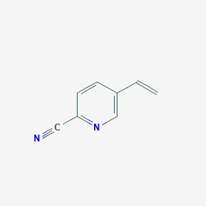 molecular formula C8H6N2 B1316742 5-乙烯基吡啶-2-碳腈 CAS No. 63405-32-3