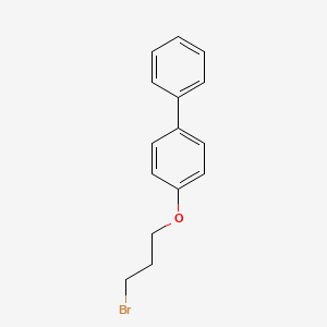 molecular formula C15H15BrO B1316748 1,1'-Biphenyl, 4-(3-bromopropoxy)- CAS No. 113795-28-1