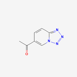 molecular formula C7H6N4O B1316764 1-(Tetrazolo[1,5-a]pyridin-6-yl)ethanone CAS No. 84331-01-1