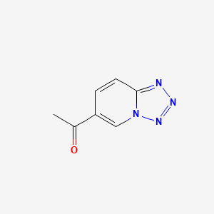 molecular formula C7H6N4O B1316764 1-[1,2,3,4]Tetraazolo[1,5-a]pyridin-6-yl-1-ethanone CAS No. 84331-01-1