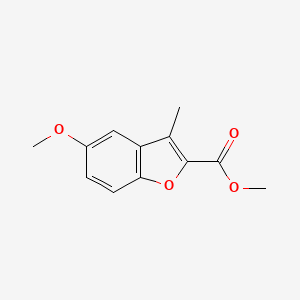 molecular formula C12H12O4 B1316769 Methyl 5-methoxy-3-methyl-1-benzofuran-2-carboxylate CAS No. 20037-18-7