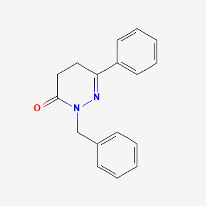 molecular formula C17H16N2O B1316774 2-Benzyl-6-phenyl-4,5-dihydropyridazin-3(2H)-one CAS No. 87769-64-0