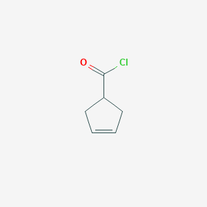 molecular formula C6H7ClO B1316782 Cyclopent-3-ene-1-carbonyl chloride CAS No. 3744-80-7