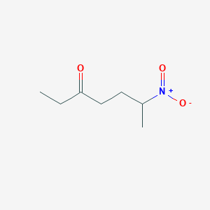 molecular formula C7H13NO3 B1316790 6-硝基庚酮-3-酮 CAS No. 83188-08-3