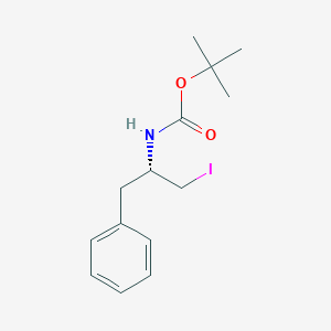 molecular formula C14H20INO2 B131680 (S)-N-Boc-|A-(iodomethyl)benzeneethanamine CAS No. 154669-56-4