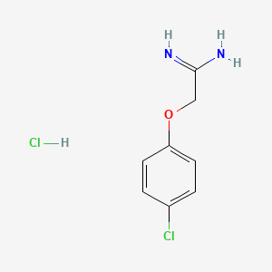 molecular formula C8H10Cl2N2O B1316804 2-(4-氯苯氧基)乙酰胺盐酸盐 CAS No. 59104-19-7