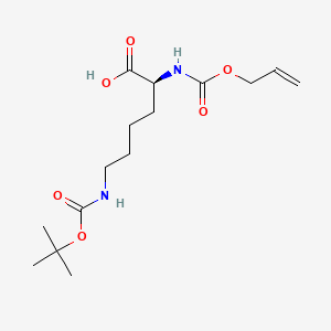 molecular formula C15H26N2O6 B1316812 (S)-2-(Allyloxycarbonylamino)-6-(tert-butoxycarbonylamino)hexanoic acid CAS No. 104669-72-9