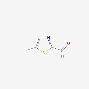 molecular formula C5H5NOS B1316813 5-Methylthiazole-2-carbaldehyde CAS No. 13838-78-3