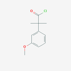 molecular formula C11H13ClO2 B1316821 2-(3-Methoxyphenyl)-2-methylpropanoyl chloride 