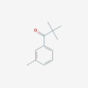 molecular formula C12H16O B1316825 2,2-Dimethyl-1-(3-methylphenyl)propan-1-one CAS No. 50390-49-3