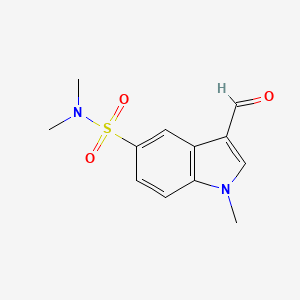 molecular formula C12H14N2O3S B1316836 3-Formyl-N,N,1-trimethyl-1H-indole-5-sulfonamide CAS No. 120729-88-6