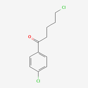 molecular formula C11H12Cl2O B1316837 5-Chloro-1-(4-chlorophenyl)-1-oxopentane CAS No. 945-97-1
