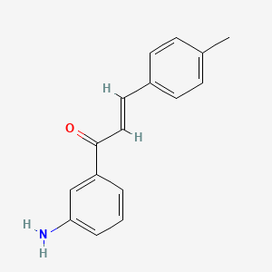 molecular formula C16H15NO B1316842 (2E)-1-(3-aminophenyl)-3-(4-methylphenyl)prop-2-en-1-one CAS No. 25870-78-4