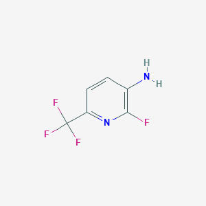 molecular formula C6H4F4N2 B1316845 2-Fluoro-6-(trifluoromethyl)pyridin-3-amine 