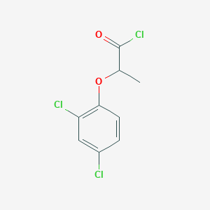 molecular formula C9H7Cl3O2 B1316858 2-(2,4-Dichlorophenoxy)propanoyl chloride CAS No. 58048-37-6