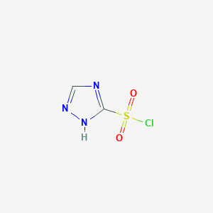 molecular formula C2H2ClN3O2S B1316860 4H-1,2,4-triazole-3-sulfonyl chloride CAS No. 6461-29-6