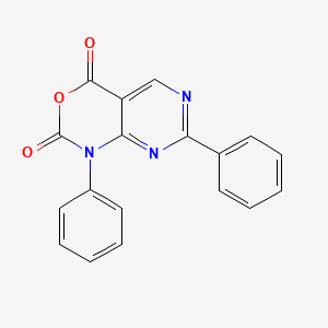 molecular formula C18H11N3O3 B1316879 1,7-Diphenyl-1H-pyrimido[4,5-d][1,3]oxazine-2,4-dione CAS No. 76360-78-6