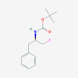 molecular formula C14H20INO2 B131688 (R)-N-Boc-|A-(iodomethyl)benzeneethanamine CAS No. 293305-69-8