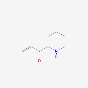 molecular formula C8H13NO B13168850 1-(Piperidin-2-yl)prop-2-en-1-one 