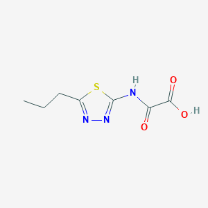 Oxo[(5-propyl-1,3,4-thiadiazol-2-yl)amino]acetic acid