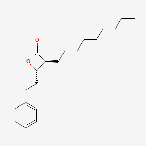 molecular formula C20H28O2 B13168941 (3S,4S)-3-(Non-8-en-1-yl)-4-phenethyloxetan-2-one 