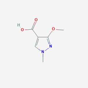 molecular formula C6H8N2O3 B1316912 3-Methoxy-1-methyl-1H-pyrazole-4-carboxylic acid CAS No. 113100-56-4